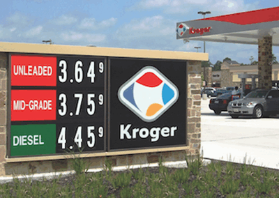 Kroger - Fuel Price - Scroll Sign