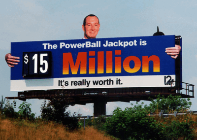 Lottery - Amount - Scroll Sign