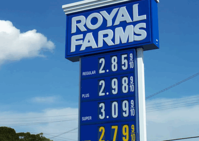 Royal-Farms - Fuel Price - Scroll Sign