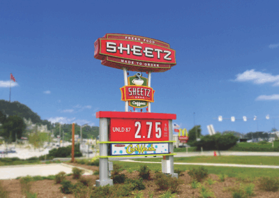 Sheetz - Fuel Price - Scroll Sign