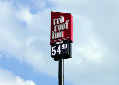 Red Roof Inn - Room Price - Scroll Sign